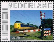 personalised stamp of The Netherlands with trains, trams, stations etc